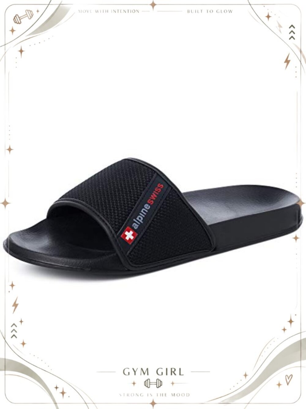 Mens Slide Sandals Athletic Comfort Arch Support Lightweight EVA Slip On